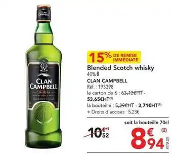 METRO Whisky offre