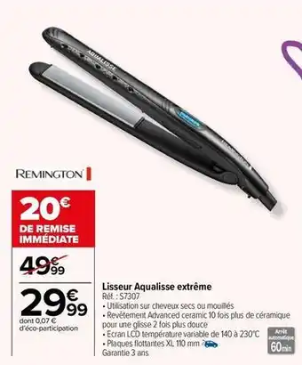 MAC Cosmetics Remington - lisseur aqualisse extrême offre