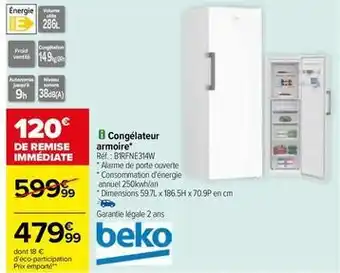 Beko - congélateur armoire