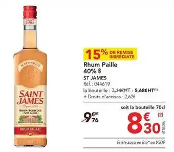 METRO Rhum offre