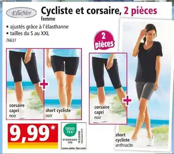 Norma ElleNor Cycliste et corsaire, 2 pièces femme offre