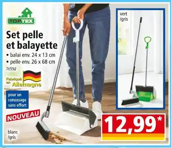 Norma TOPTEX Set pelle et balayette offre