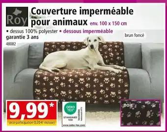 Norma Roy Couverture imperméable pour animaux offre