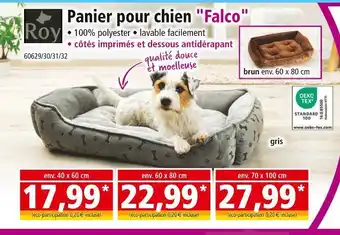 Norma Roy Panier pour chien Falco offre