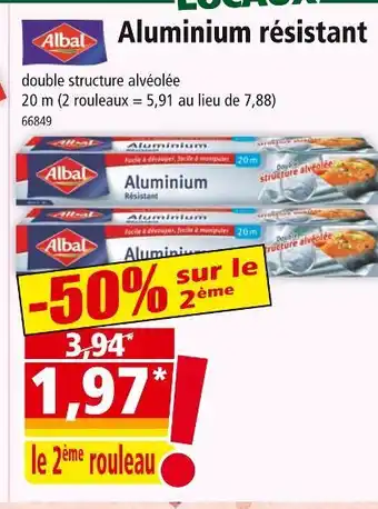 Norma Albal Aluminium résistant offre