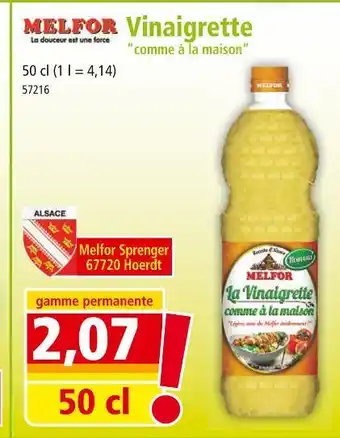 Norma MELFOR Vinaigrette ”comme à la maison” offre