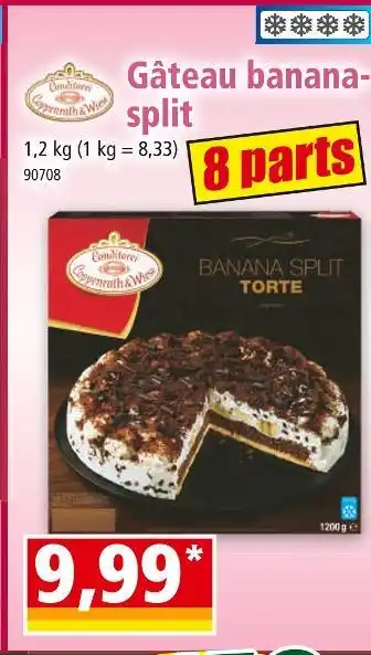 Norma Coppenrath & Wiest Gâteau banana-split offre