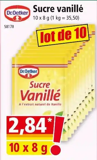 Norma Dr. Oetker Sucre vanillé offre