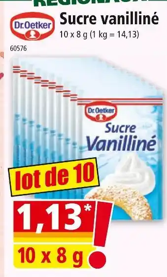 Norma Dr. Oetker Sucre vanilliné offre