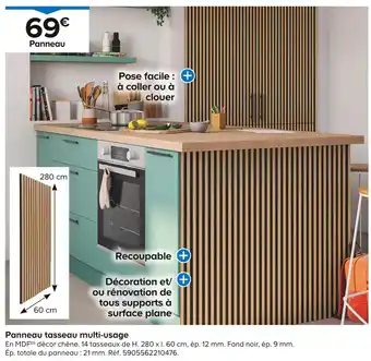 Castorama Panneau tasseau multi-usage offre
