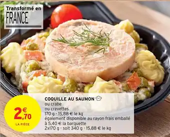Intermarché Hyper COQUILLE AU SAUMON offre