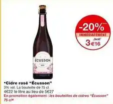 Monoprix Cidre offre