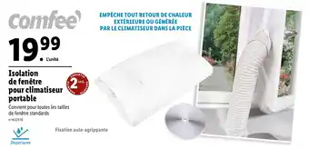 Lidl Isolation de fenêtre pour climatiseur portable offre