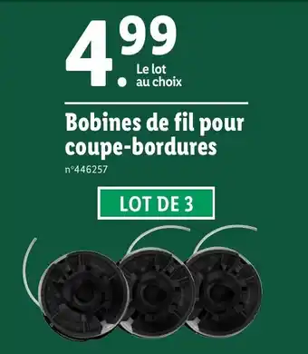 Lidl Bobines de fil pour coupe-bordures offre