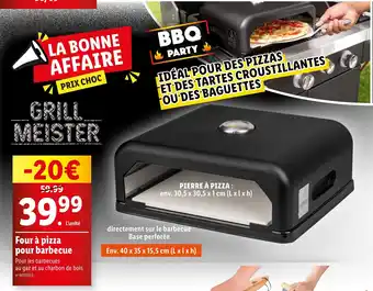 Lidl Four à pizza pour barbecue offre