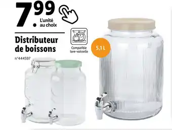 Lidl Distributeur de boissons offre