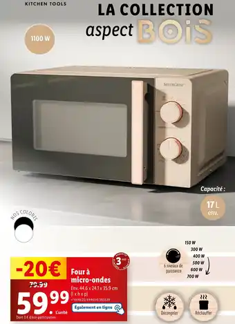 Lidl Fourà micro-ondes offre