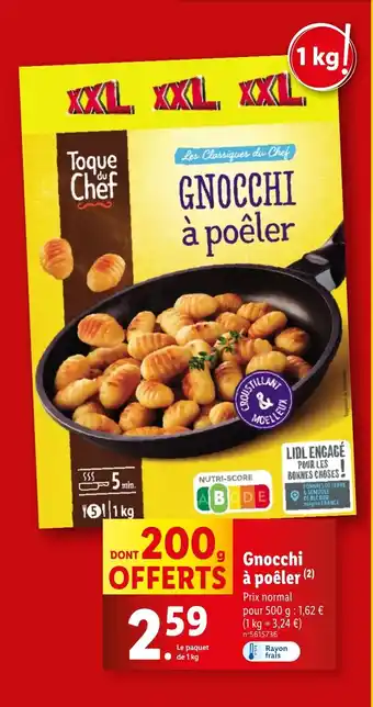 Lidl Gnocchi à poêler offre