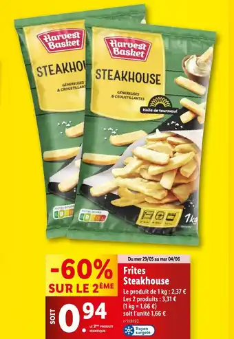 Lidl Frites Steakhouse offre