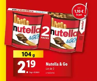 Lidl Nutella & Go offre