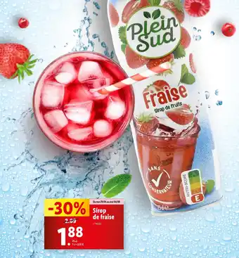 Lidl Sirop de fruits offre