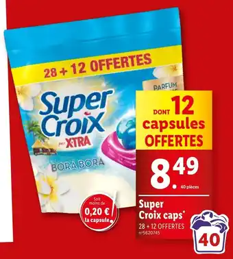 Lidl Super Croix caps offre