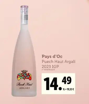 Lidl Pays d'Oc offre