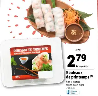 Lidl Rouleaux de printemps (2) offre