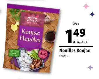 Lidl Nouilles Konjac offre