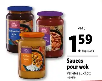 Lidl Sauces pour wok offre