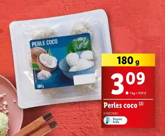 Lidl Perles coco offre