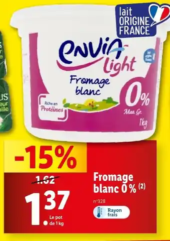 Lidl Fromage blanc 0% (2) offre