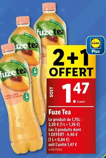 Lidl Fuze Tea offre