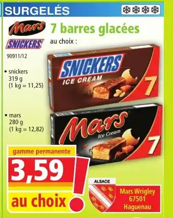 Norma 7 barres glacées offre