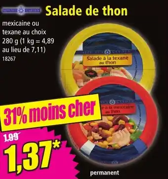 Norma Salade de thon offre