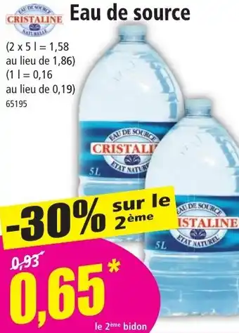 Norma Eau de source offre