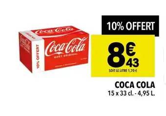 Supeco COCA COLA 15 x 33 cl. 4,95 L. offre