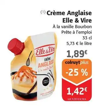 Colruyt Elle & vire - crème anglaise offre