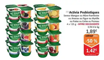 Colruyt Danone - activia probiotiques offre