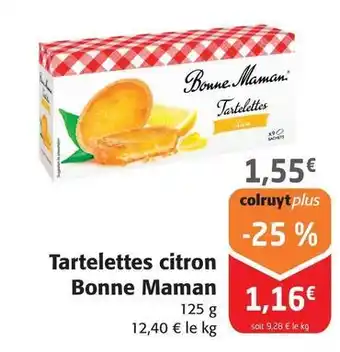 Colruyt Bonne maman - tartelettes citron offre