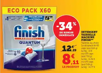 Hyper U DETERGENT VAISSELLE MACHINE FINISH offre