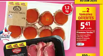 Lidl 8 tomates farcies offre
