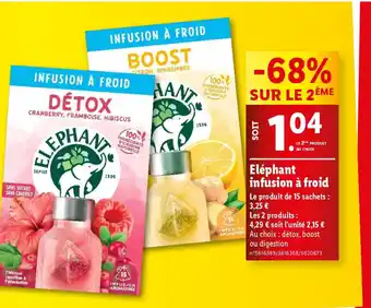 Lidl Eléphant infusion à froid offre