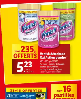 Lidl Vanish Oxi Action offre