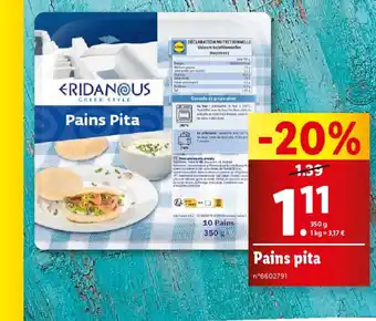 Lidl Pains pita offre