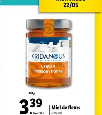 Lidl Miel de fleurs offre