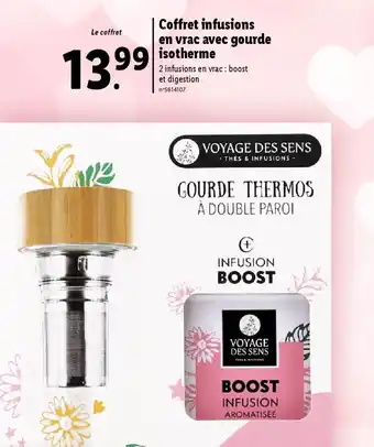 Lidl Coffret infusions en vrac avec gourde offre