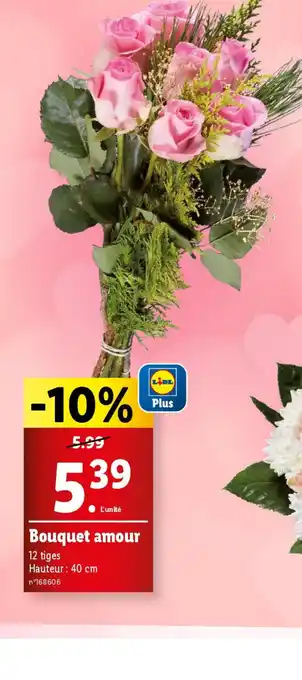 Lidl Bouquet amour offre