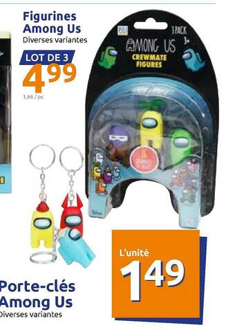 Figurines Among Us, Porte-clés Among Us