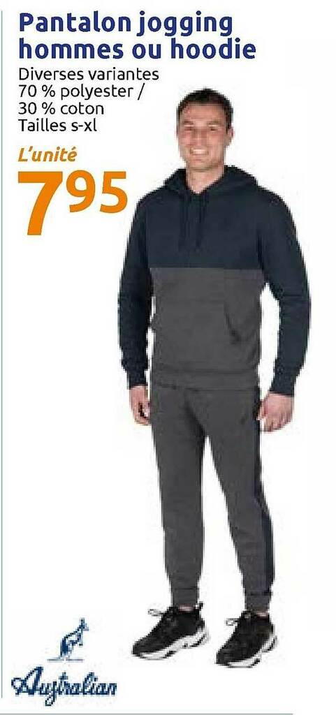 Jogging homme promo hot sale